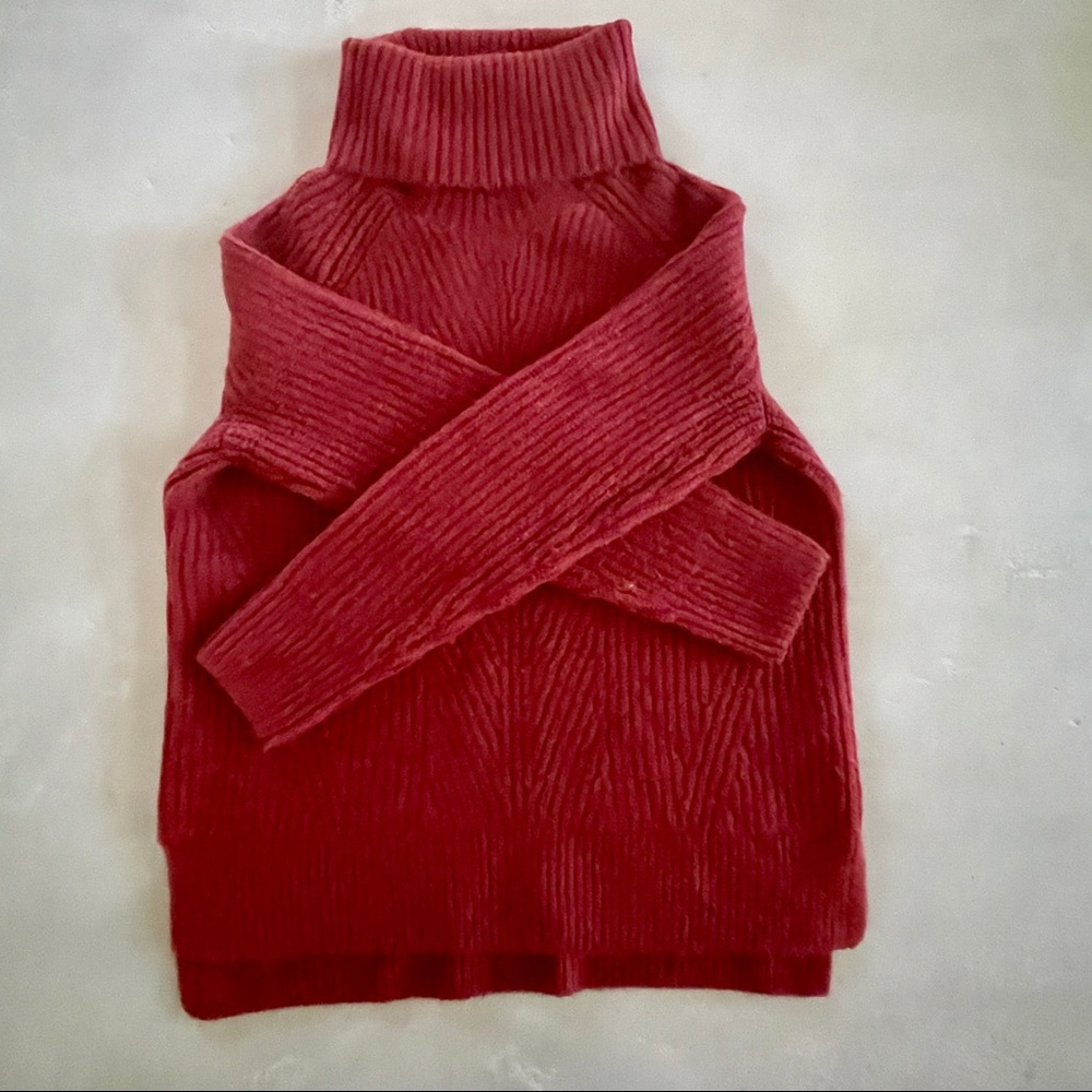 Madewell Fuzzy Turtleneck In Coppery Rust - image 6